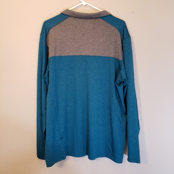 Walter Hagen Men's 11 Majors Pullover 1/4 Zip Navy Blue Teal Golf Shirt XL - Picture 2 of 5